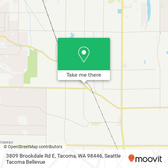 Mapa de 3809 Brookdale Rd E, Tacoma, WA 98446