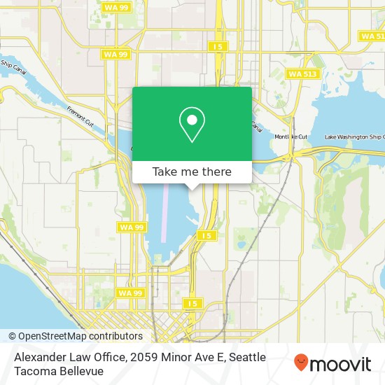 Mapa de Alexander Law Office, 2059 Minor Ave E