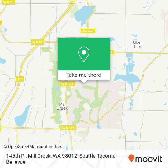 Mapa de 145th Pl, Mill Creek, WA 98012