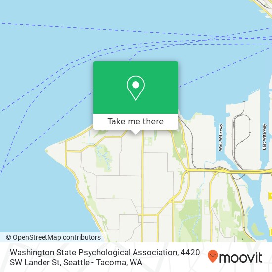 Washington State Psychological Association, 4420 SW Lander St map