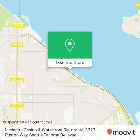 Luciano's Casino & Waterfront Ristorante, 3327 Ruston Way map