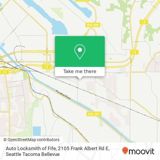 Auto Locksmith of Fife, 2105 Frank Albert Rd E map