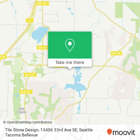 Mapa de Tile Stone Design, 13406 33rd Ave SE