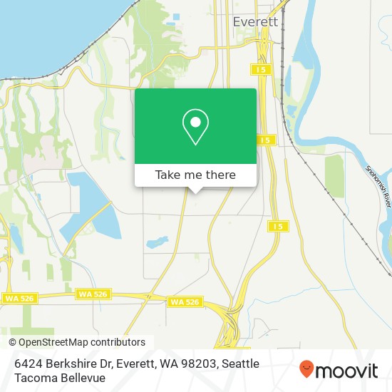 6424 Berkshire Dr, Everett, WA 98203 map
