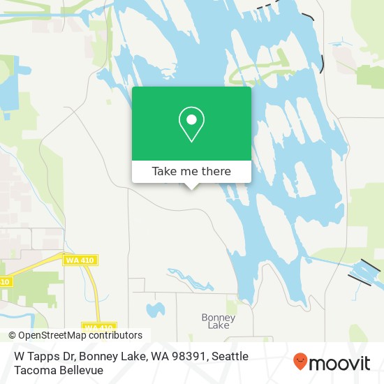 Mapa de W Tapps Dr, Bonney Lake, WA 98391