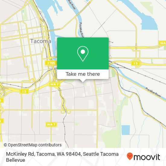 Mapa de McKinley Rd, Tacoma, WA 98404