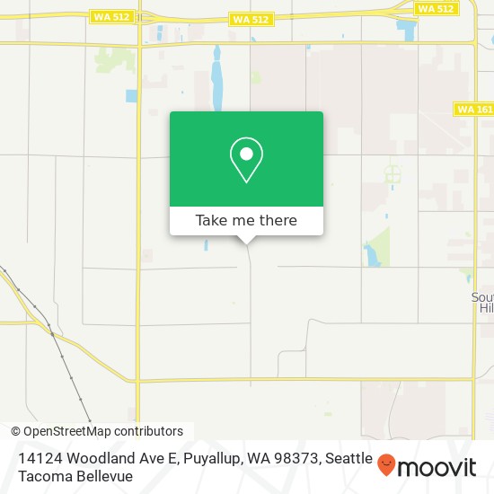 14124 Woodland Ave E, Puyallup, WA 98373 map