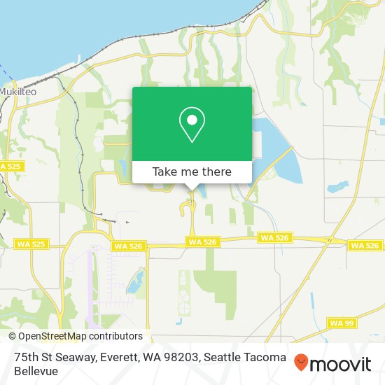 Mapa de 75th St Seaway, Everett, WA 98203
