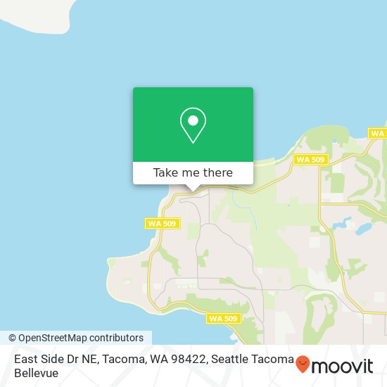 East Side Dr NE, Tacoma, WA 98422 map