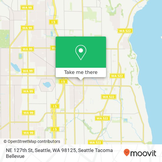 NE 127th St, Seattle, WA 98125 map