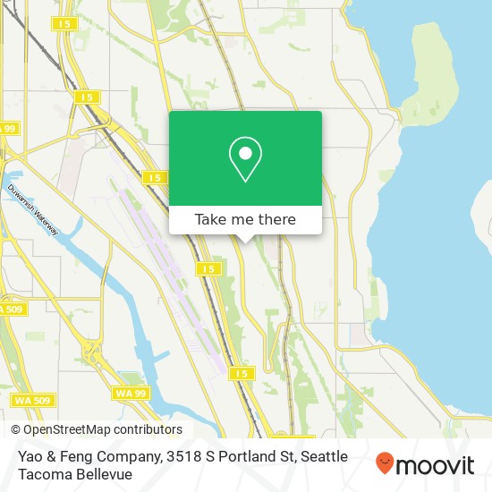 Mapa de Yao & Feng Company, 3518 S Portland St