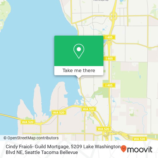 Cindy Fraioli- Guild Mortgage, 5209 Lake Washington Blvd NE map