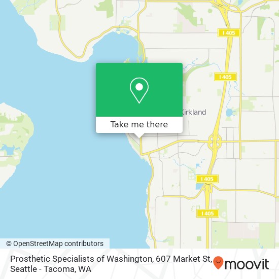 Mapa de Prosthetic Specialists of Washington, 607 Market St