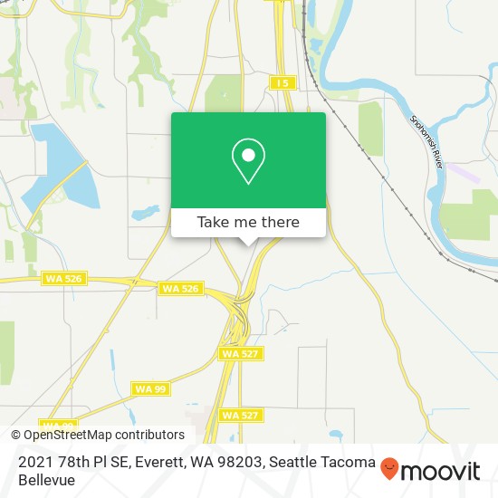 Mapa de 2021 78th Pl SE, Everett, WA 98203