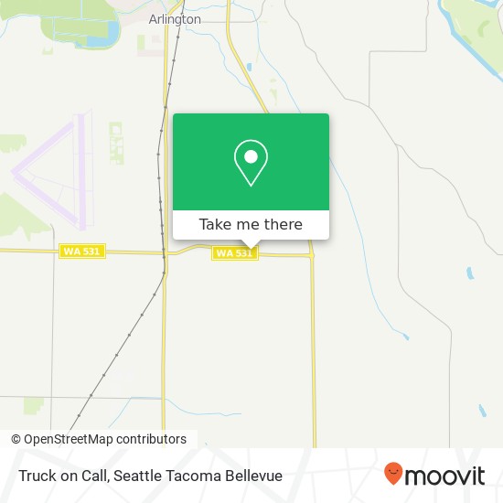 Truck on Call map