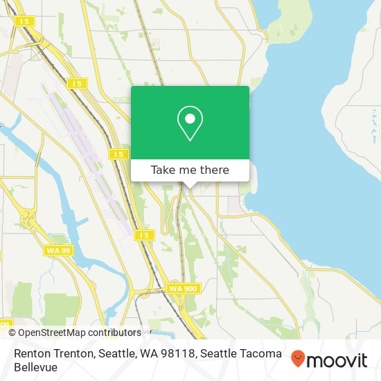 Mapa de Renton Trenton, Seattle, WA 98118