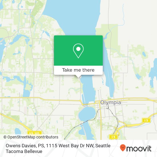 Mapa de Owens Davies, PS, 1115 West Bay Dr NW