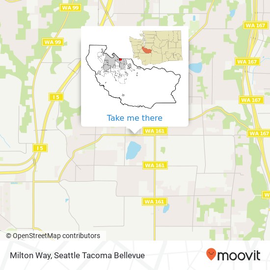 Mapa de Milton Way, Milton, WA 98354