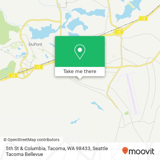 Mapa de 5th St & Columbia, Tacoma, WA 98433