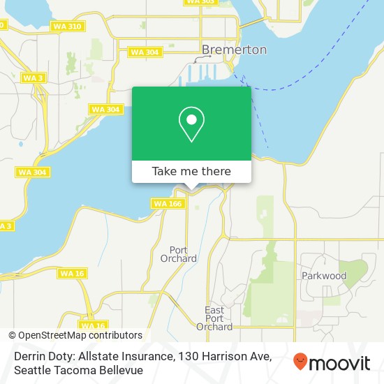 Derrin Doty: Allstate Insurance, 130 Harrison Ave map