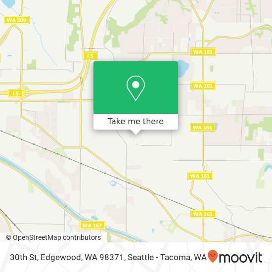 Mapa de 30th St, Edgewood, WA 98371