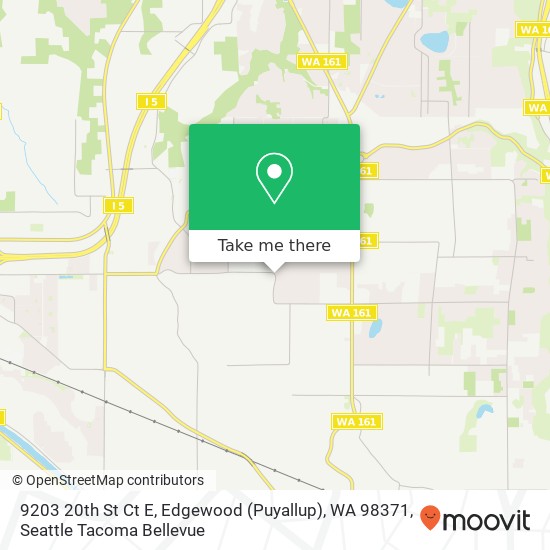 Mapa de 9203 20th St Ct E, Edgewood (Puyallup), WA 98371