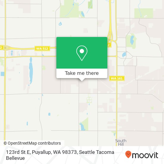 123rd St E, Puyallup, WA 98373 map