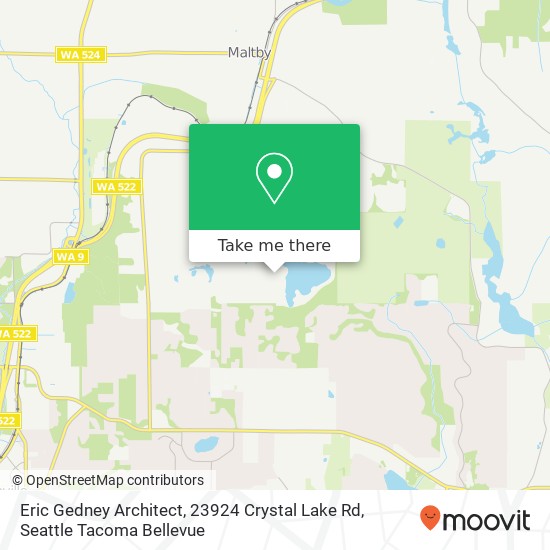 Eric Gedney Architect, 23924 Crystal Lake Rd map