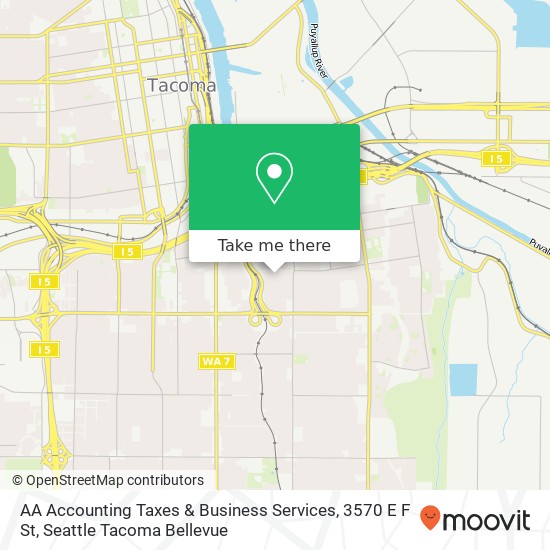 AA Accounting Taxes & Business Services, 3570 E F St map