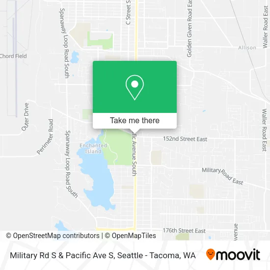 Mapa de Military Rd S & Pacific Ave S