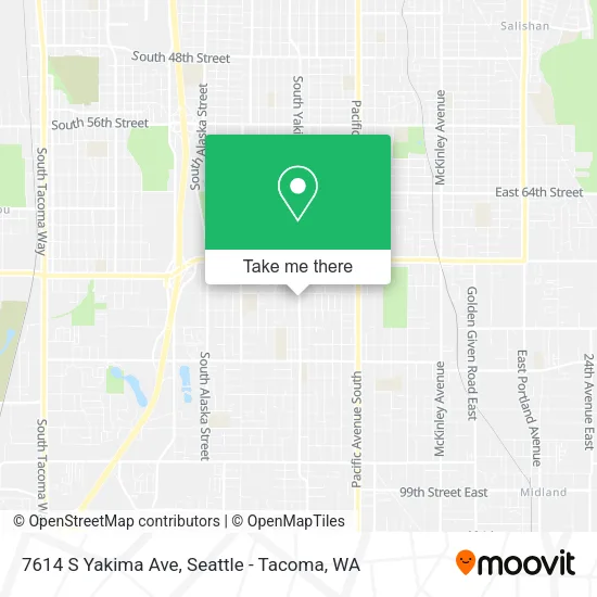 7614 S Yakima Ave map