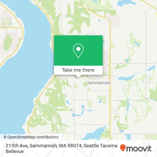 215th Ave, Sammamish, WA 98074 map