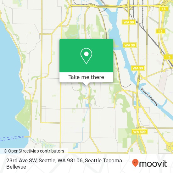 Mapa de 23rd Ave SW, Seattle, WA 98106