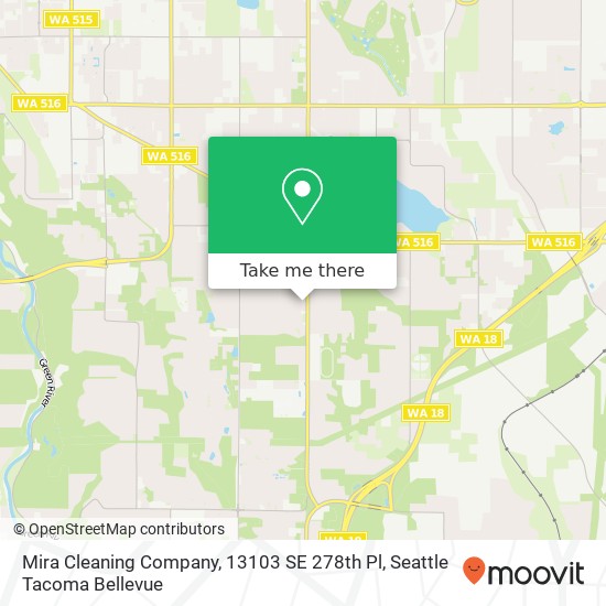 Mira Cleaning Company, 13103 SE 278th Pl map