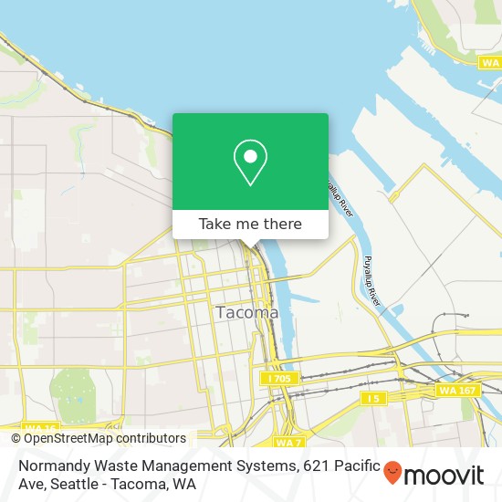 Mapa de Normandy Waste Management Systems, 621 Pacific Ave