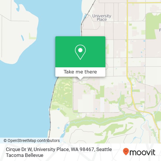 Cirque Dr W, University Place, WA 98467 map