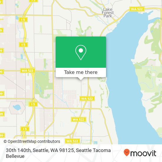 Mapa de 30th 140th, Seattle, WA 98125