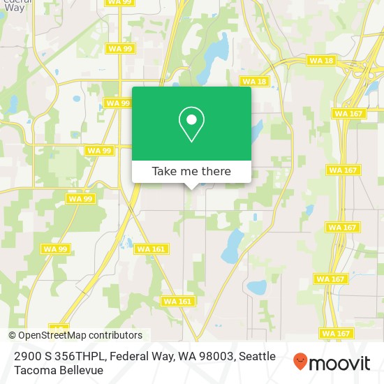 2900 S 356THPL, Federal Way, WA 98003 map