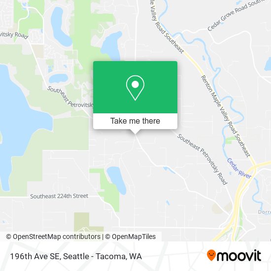 Mapa de 196th Ave SE, Maple Valley, WA 98038