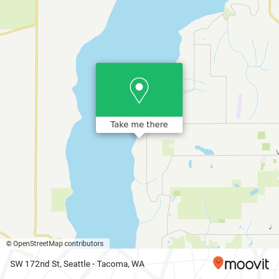 Mapa de SW 172nd St, Vashon, WA 98070