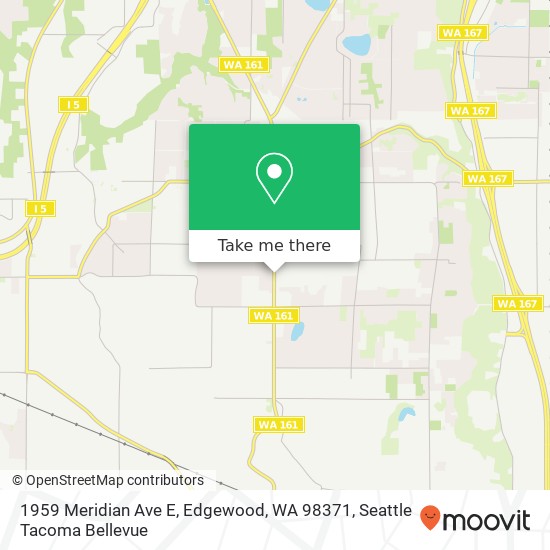 Mapa de 1959 Meridian Ave E, Edgewood, WA 98371