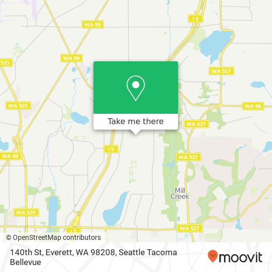 140th St, Everett, WA 98208 map