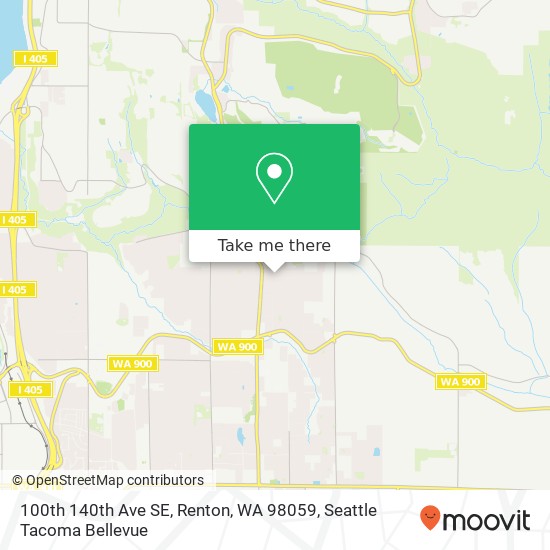 100th 140th Ave SE, Renton, WA 98059 map