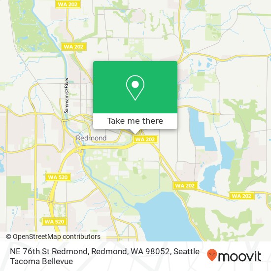 NE 76th St Redmond, Redmond, WA 98052 map