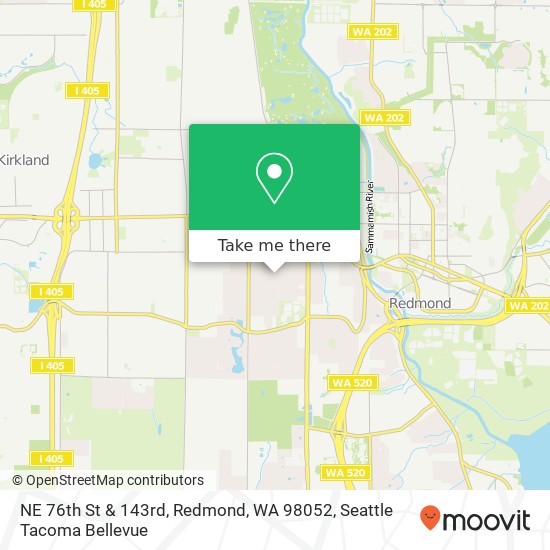 Mapa de NE 76th St & 143rd, Redmond, WA 98052