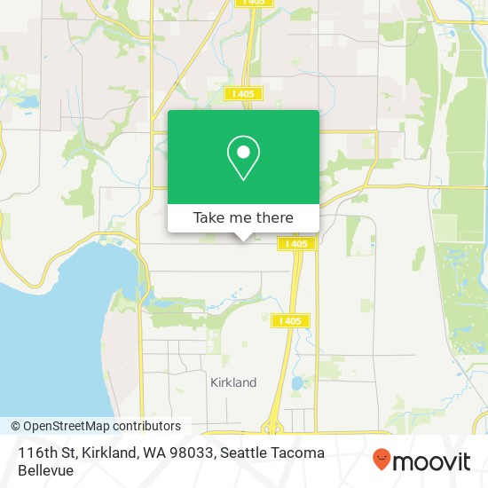 116th St, Kirkland, WA 98033 map