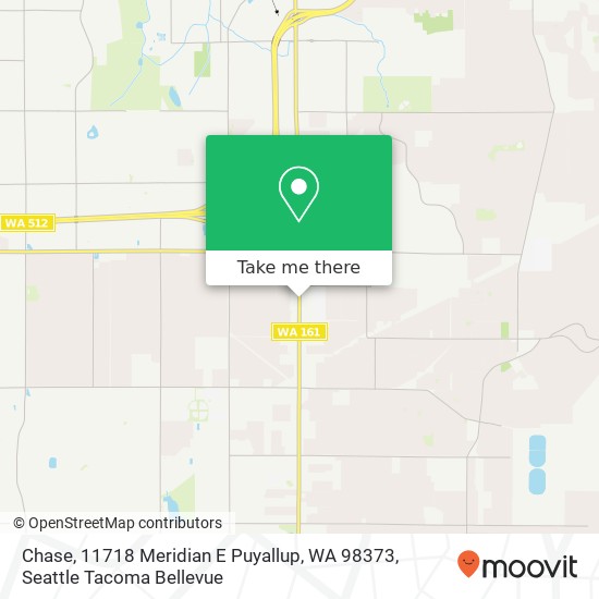 Mapa de Chase, 11718 Meridian E Puyallup, WA 98373