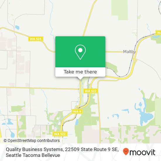 Mapa de Quality Business Systems, 22509 State Route 9 SE