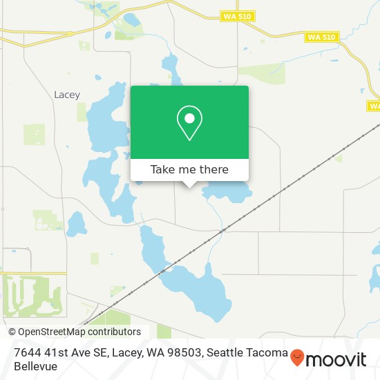 Mapa de 7644 41st Ave SE, Lacey, WA 98503