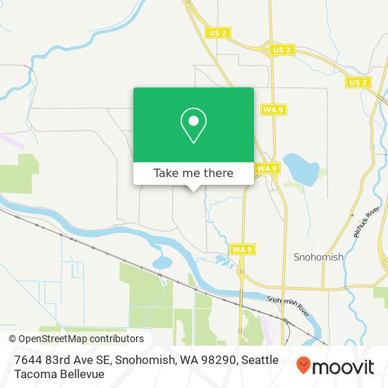 Mapa de 7644 83rd Ave SE, Snohomish, WA 98290